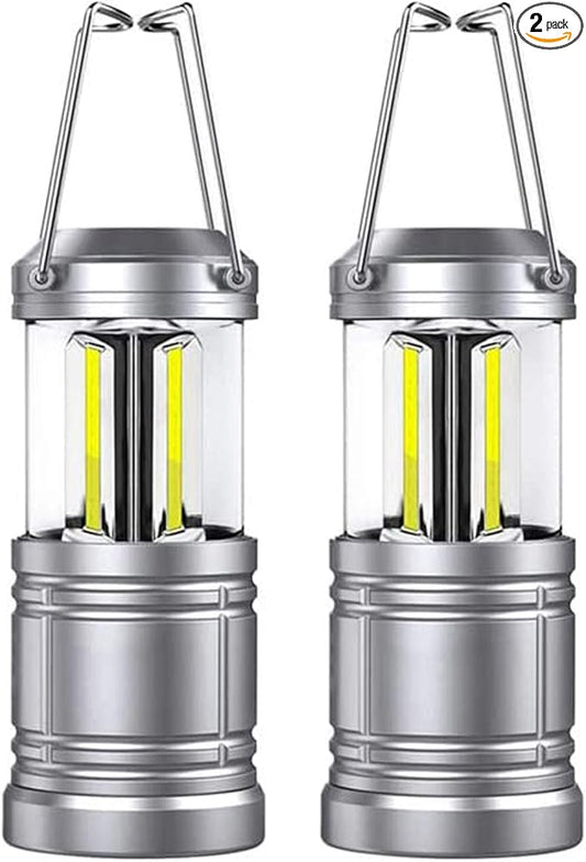 2 Pack LED Camping Lantern - 500 Lumens ,Collapsible LED Lanterns for Hurricane, Emergency,Storms, Outage