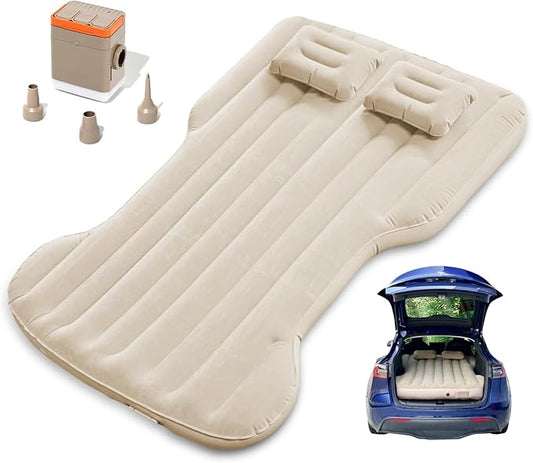 for Tesla Model Y Camping Air Mattress, Self Inflating Sleeping Pad with Wireless Portable Air Pump, 2 Pillows, Storage Bag, Camping Bed for Tesla Model Y 5/7 Seater Accessories 2021-2024 2025