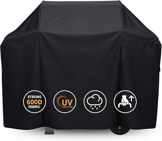 Grisun 7139 Grill Cover for Weber Spirit 300 Grills, Spirit 310, E310, S310, E330 and E315, Waterproof and UV-Resistant Gas Grill Cover, Heavy Duty BBQ Cover, 51 inches, Black