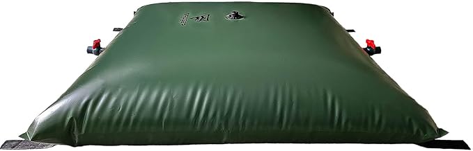 130 Gallon Water Bladder/Food Grade/Water Tank-Includes Brass Fittings for Quick Garden Hose Connection-Emergency Water Storage/Camping Gear/Survival Kit