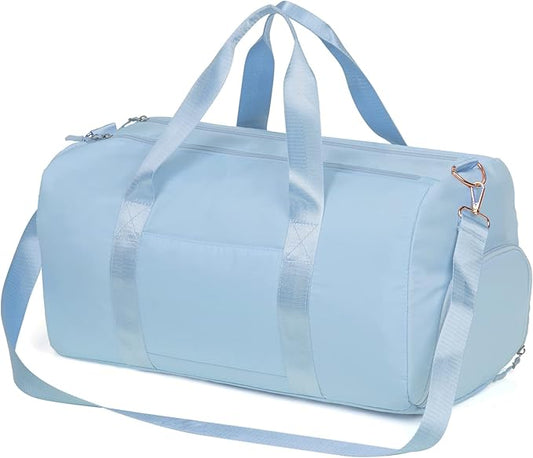 MABROUC Duffle Bag For Women, Sports Duffel Bag for Gym with Wet Pocket & Shoe Compartment, Overnight Weekender Travel Bag