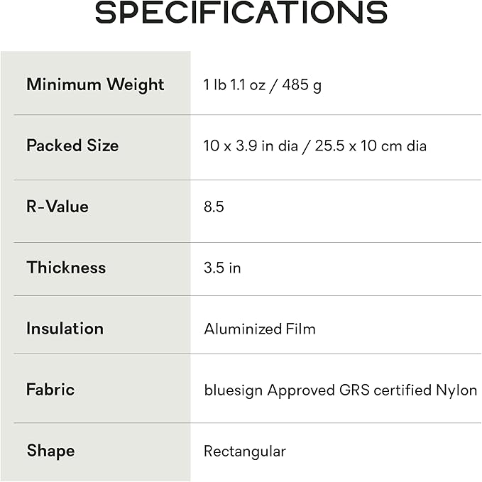 NEMO Equipment Tensor Extreme Conditions Sleeping Pad - Regular (72"x20") - Black/Birch Bud/Citron