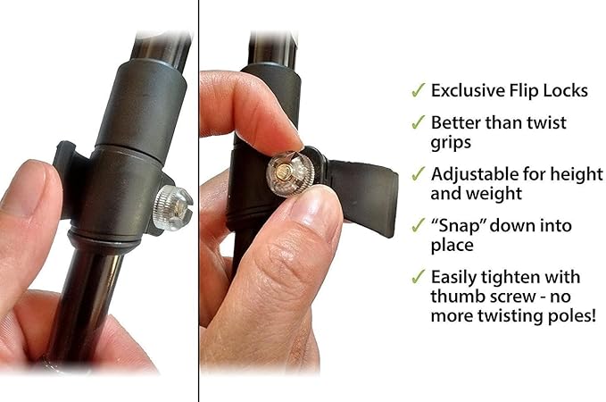 York Nordic 5 Piece Travel Walking Pole Gift Set - Folding Travel Poles, Training Videos, Water Bottle, Pedometer, Travel Bag, and Accessories