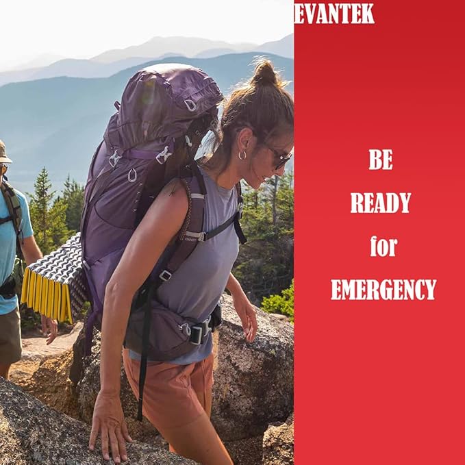 First Aid Kit Medical Med - 155 Pcs Kit Waterproof Emergency Kit for Camping Hiking Home Outdoor Truck Vehicle Car Fishing Travel Biking (RED) 1