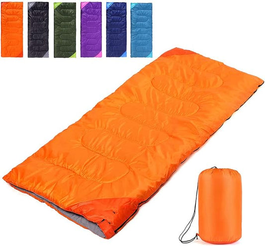 Camping Sleeping Bag for Adults Boys and Girls,Cold and Warm Weather-Summer, Spring, Fall, Lightweight, Waterproof Compact Bag for Camping Gear Equipment, Traveling, and Outdoors