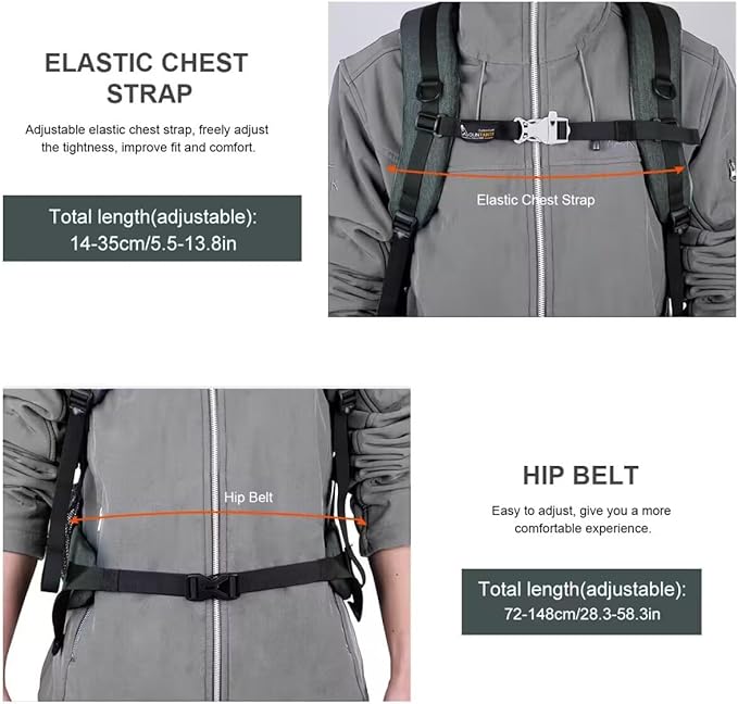 MOUNTAINTOP 40L Hiking Backpack Lightweight Travel Backpack for Men&Women Outdoor Camping Backpacking