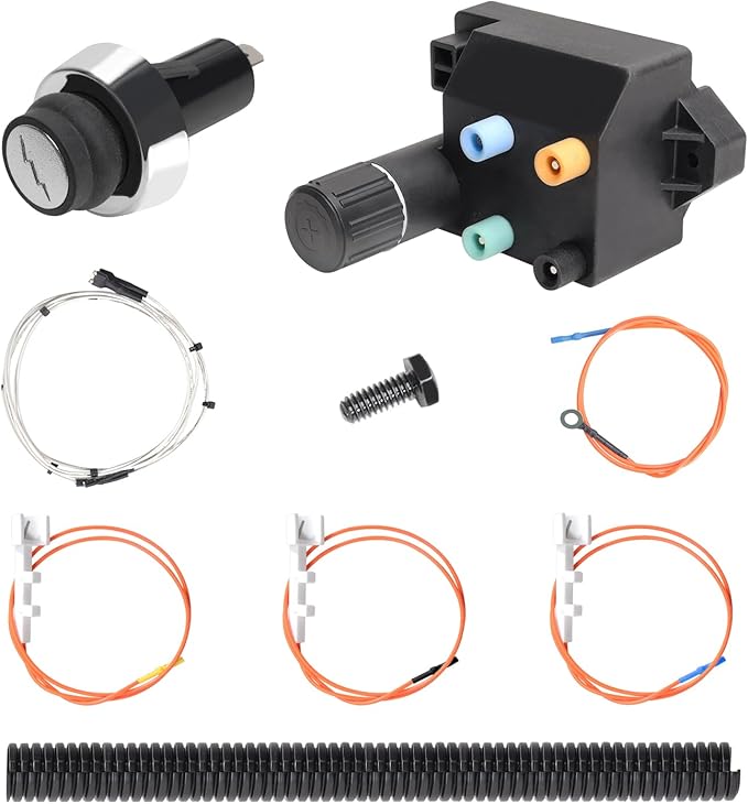 SafBbcue 66354 Grill Igniter Kit for Weber GS4 Genesis II 310/315 Series Gas Grills Parts(2017 and Newer),fit Genesis II E/S-310,E/S-315,CE-310,SE-310,SE-315 Electronic Ignitor Switch 66220 Set