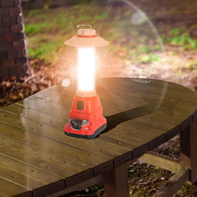 800LM Lantern Compatible with Craftsman V20 Li-ion Battery Outdoor Portable Camping Lantern with Hook USB & Type-C Output Emergency Light Perfect for Camping Hiking and Outdoor Activities(Tool Only)