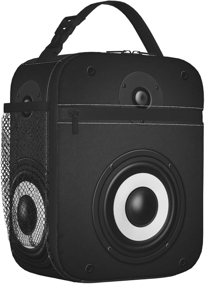 Music Lunch Bag Insulated Reusable Lunch Box Thermal Cooler Tote For Men Women Work Travel Picnic Hiking