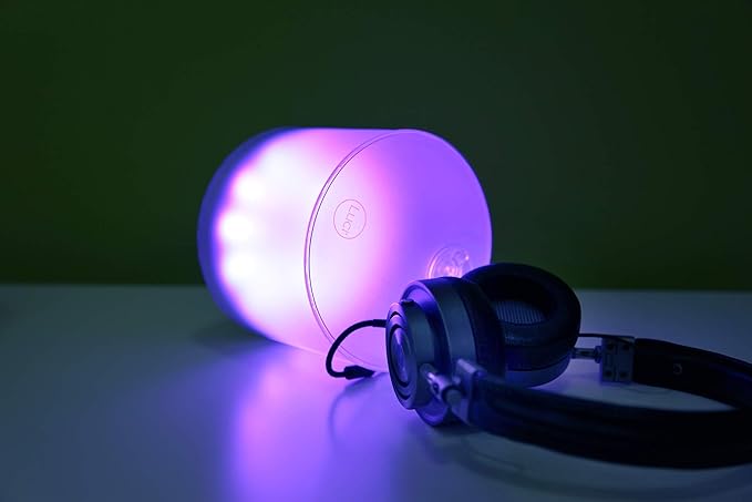 BioLite Luci Color Essence: Solar Inflatable Lantern with 8 Pastel Color Options, 15 Lumens LEDs, Matte Finish, Lasts Up to 6 hrs, Rechargeable via Solar, Waterproof, Indoor/Outdoor Decorating