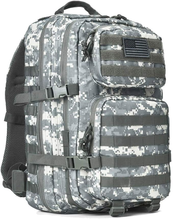 REEBOW GEAR Military Tactical Backpack Large Army 3 Day Assault Pack Molle Bag Backpacks (ACU Camo)