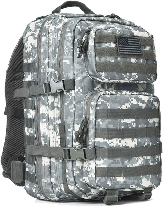 REEBOW GEAR Military Tactical Backpack Large Army 3 Day Assault Pack Molle Bag Backpacks (ACU Camo)