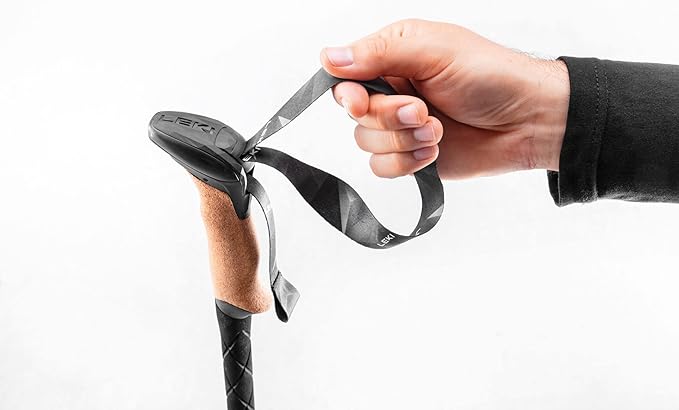 LEKI Black Series FX Carbon Collapsible Lightweight Walking Poles for Trekking & Hiking