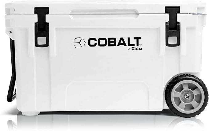 Cobalt 55 Quart Roto Molded Super Ice Cooler | Large Ice Chest Holds Ice Up to 3 Days |