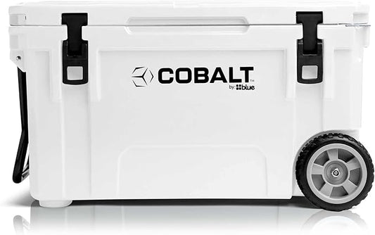 Cobalt 55 Quart Roto Molded Super Ice Cooler | Large Ice Chest Holds Ice Up to 3 Days |