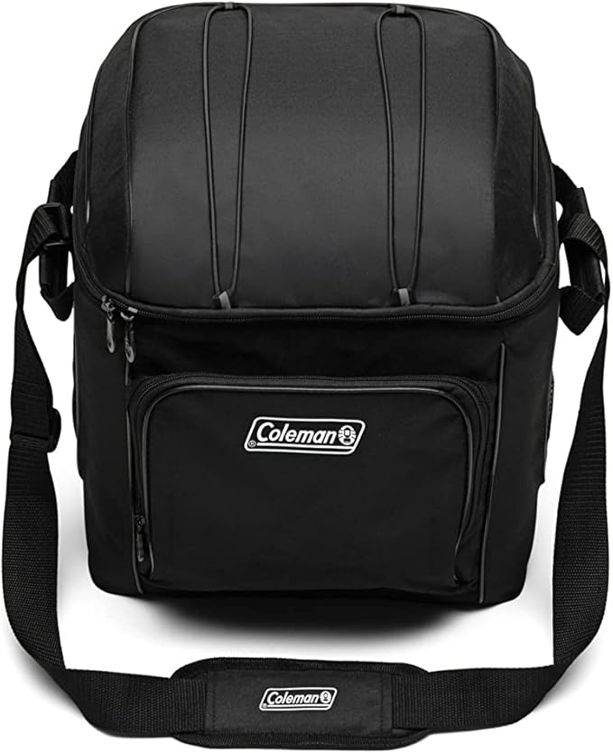 Coleman Chiller Insulated Soft Cooler, Leakproof 9/16/30 Can Cooler with 12+ Hour Ice Retention, Made with Recycled Materials, Great for Lunch, Camping, Beach, Pool, Sports, & More