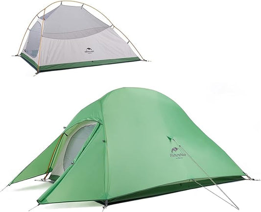 Naturehike Cloud Up Free Standing 2 Person Backpacking Tent Ultralight Nylon Double Layer Camping Tents for Two Person