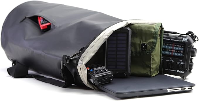 Waterproof Faraday Dry Bag - Sling Pack - Fast, Easy Access for Device Shielding - Protect Data and Devices from Hacking, Tracking, EMP… (30L)