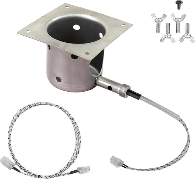 Replacement Part for Traeger D2 Hot Rod/Firepot Combo Kit - Pro 575 & Pro 780,20v Igniter & Fire pot Combo For Traeger Ironwood 650/885 Wood Pellet Grill