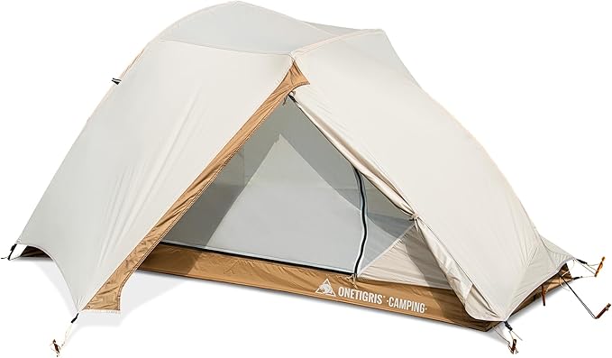OneTigris Mona Ultralight 1 Person Tent, 3 Season Tent Waterproof for Camping Hiking Backpacking Trekking 3000mm Waterproof