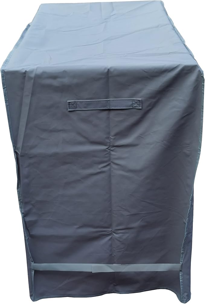 Waterproof 80 Qt Rolling Cooler Cart Cover Fits Most Patio Ice Chest Party Cooler Upto 34L x 20W x 32H inch-Grey