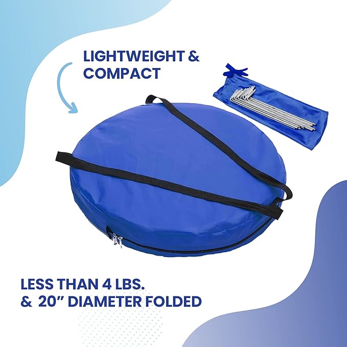 WeatherPod® The Original Shark Tank MyPod™ Mesh 1-2 Person Pop-Up Screen Pod - Keeps Out Bugs, Mosquitos, and Harmful UV Rays - UPF 50 for Maximum Protection from The Sun