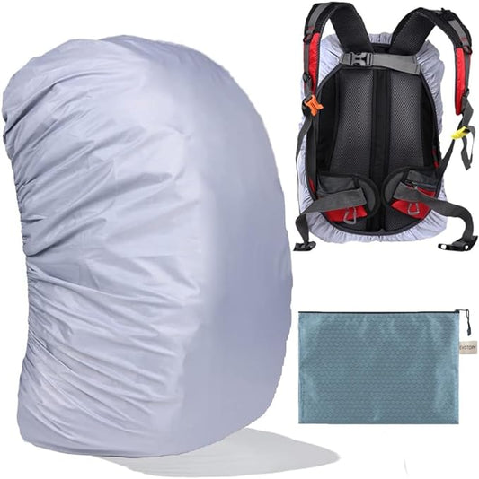 Waterproof Backpack Rain Cover with Anti Slip Buckle Strap for Camping, Hiking, Traveling, Hunting, Biking, 15-80L