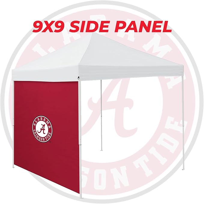 Logo Brands Officially Licensed NCAA Unisex 9 x 9 Side Panel, One Size, Team Color