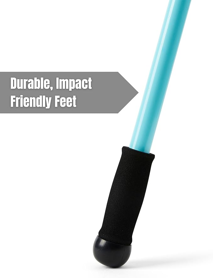 Weighted Walking Sticks for Seniors, Women & Men – 1.2lb Each Ergonomic Hiking Poles for Balance, Posture & Stability – Durable Trekking Poles for Walking