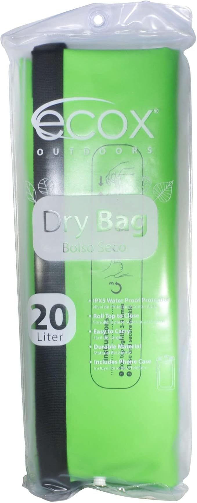 Outdoors Waterproof Dry Bag for Outdoors Activities High Grade 500D PVC Construction Includes Waterproof Phone Case and Side Strap for Easy Carry 10L and 20L Models