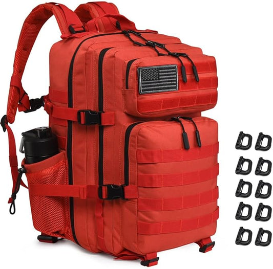 Military Tactical Backpack 45L Large Tactical Backpack for Men, Hiking Rucksack With Bottle Holder
