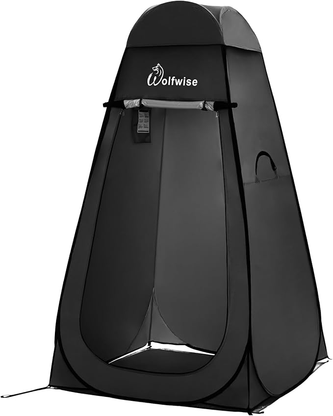 WolfWise Pop Up Privacy Shower Tent Portable Outdoor Sun Shelter Camp Toilet Changing Dressing Room