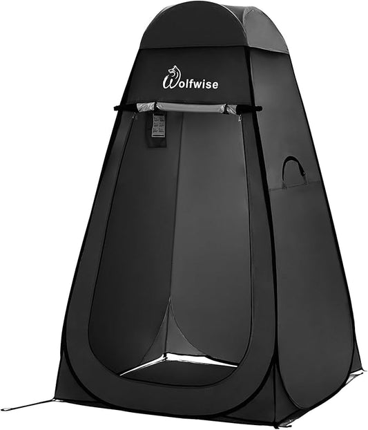 WolfWise Pop Up Privacy Shower Tent Portable Outdoor Sun Shelter Camp Toilet Changing Dressing Room