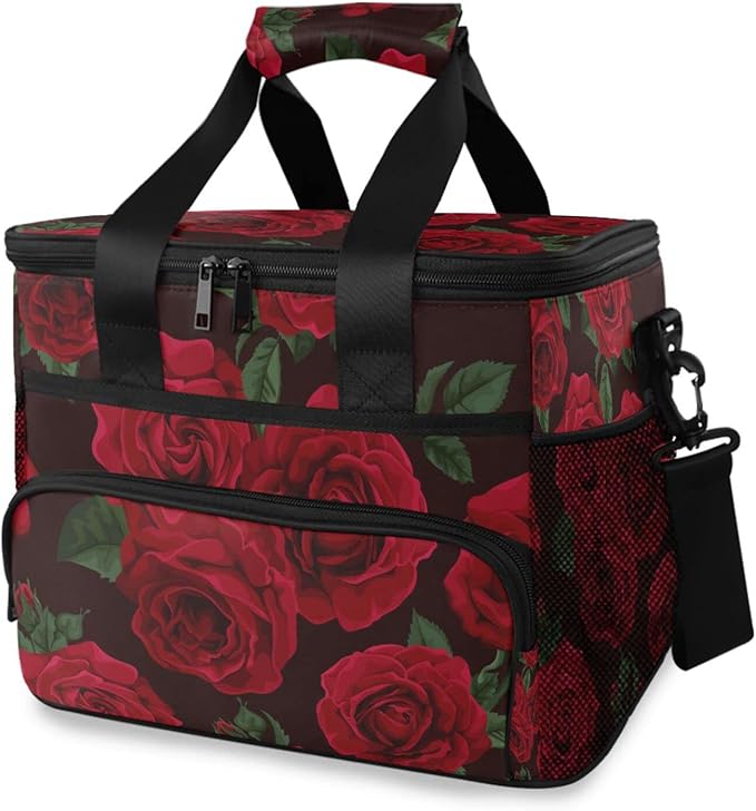 Cooler Bag Insulated Picnic Bag Large Lunch Box Reusable Tote Bag Soft Sided Portable Beach Cooler Grocery Camping