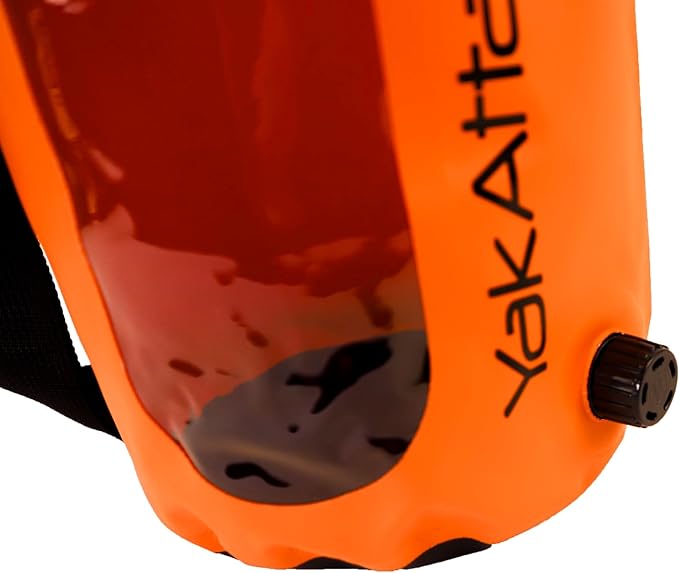 YakAttack 5L Roll-Top Waterproof Dry Bag with Air Valve | Durable & Water Resistant | Compact Storage | Remove Trapped Air | Additional Buoyancy | Dry Bag for Kayaking, Hiking, Boating & Camping