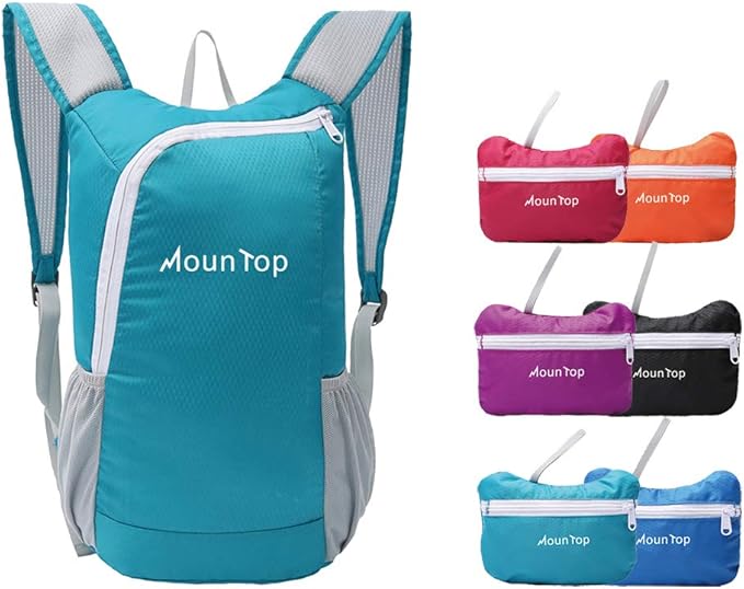 Lightweight Water Resistant Foldable Backpack for Hiking Travel Riding