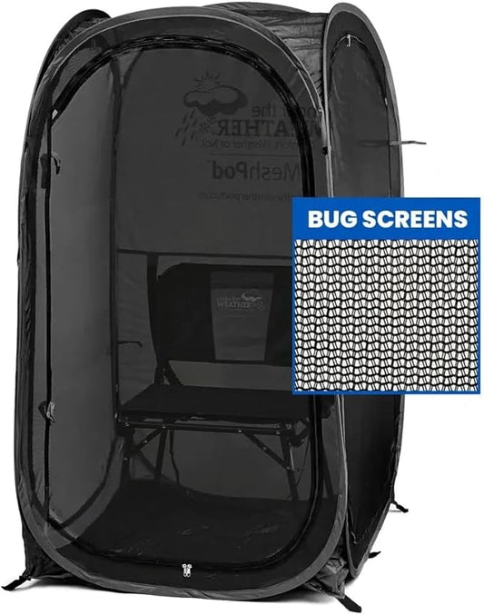WeatherPod® The Original Shark Tank MyPod™ Mesh 1-2 Person Pop-Up Screen Pod - Keeps Out Bugs, Mosquitos, and Harmful UV Rays - UPF 50 for Maximum Protection from The Sun