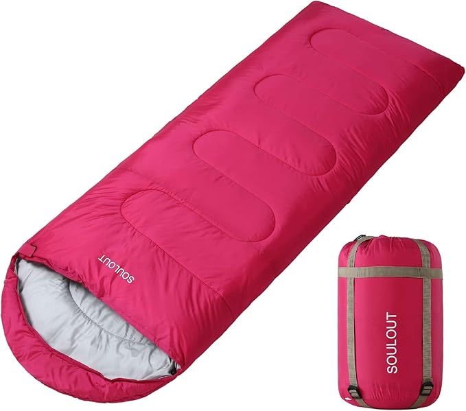 Sleeping Bag,3-4 Seasons Warm Cold Weather Lightweight, Portable, Waterproof Sleeping Bag with Compression Sack for Adults & Kids - Indoor & Outdoor: Camping, Backpacking, Hiking