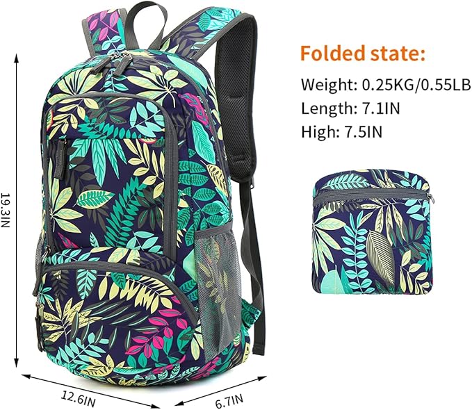 35L Lightweight Foldable Waterproof Packable Travel Small Hiking Backpack Daypack for men women