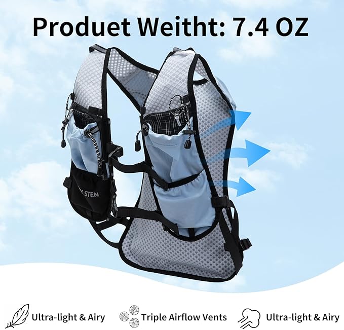 Hydration Backpack，Water Backpack，Water Vest for Running Women，Running Backpack with Water Bladder，Rave Runner Hydration Pack