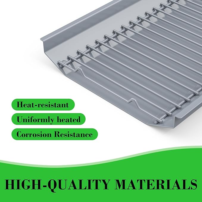 26 Inch Ash Pan Replacement Parts for Nexgrill ‎810-0029C Charcoal Grills, Heavy Duty Steel Gray Coating Ash Pan/Drip Pan for Nexgrill Charcoal 29inch Grills 810-0029C, 26" Drip Pan