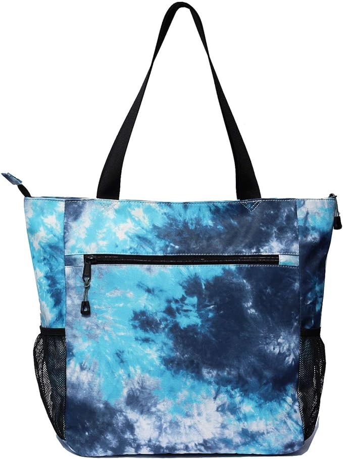 ESVAN Original Floral Water Resistant Large Tote Bag Shoulder Bag for Gym Beach Travel Daily Bags Upgraded