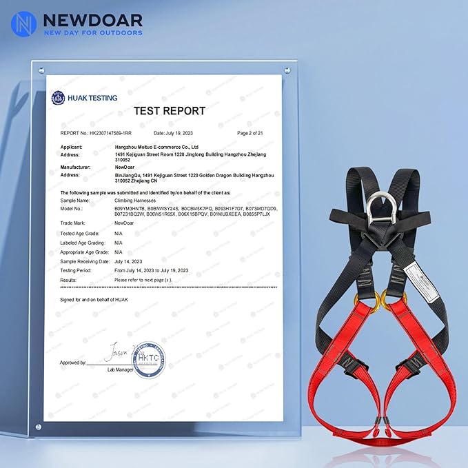 NewDoar Climbing Harness CE Certification Rock Climbing Rappelling Equipment Body Guard Protect Rappelling Rescuing Equip