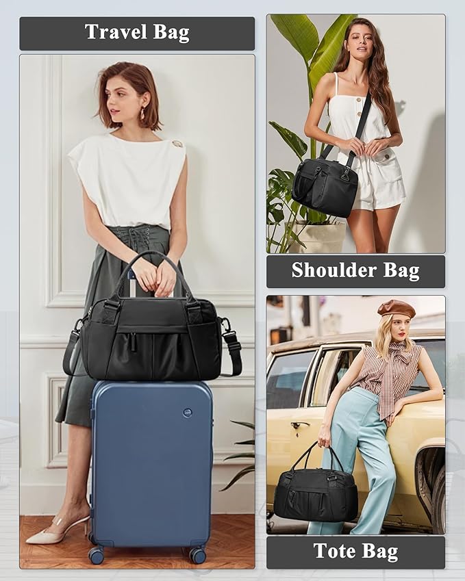 Gym Bag Womens,Travel Duffel Carry on Bag Sport Tote Bag Weekend Overnight Bag