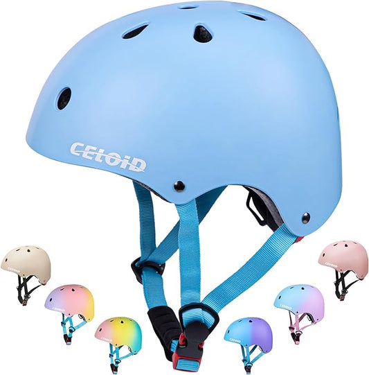 Kids Bike Helmet,Toddler Skateboard Helmets for Ages 2-3-5-8-14 Years Boys Girls，Adjustable Multi-Sport Bicycle Skateboarding Football Roller Skating Scooter Rollerblade Balance Bike Helmet