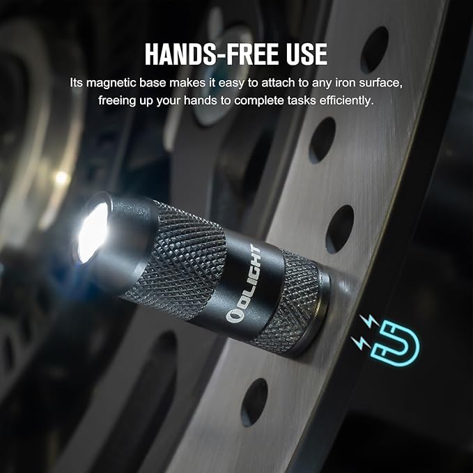 OLIGHT IMINI 2 EDC Rechargeable Keychain Flashlight, 50 Lumens Compact and Portable Mini LED Keyring Lights with Built-in Battery Ideal for Everyday Carry and Emergencies (Black)