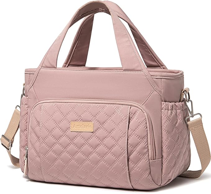 Artelaris Lunch Bag for Women,Insulated Lunch Bag for Work, Large Leakproof Cooler Purse with Side Pockets & Removable Shoulder Strap Women's for Beach Cute Lunch Bags