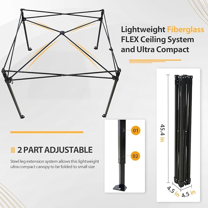 EAGLE PEAK Flex Compact 4x4 Pop-up Canopy Changing Room, Portable Privacy Dressing Room for Indoor Fashion Photoshoots, Camping, or Pool, Red