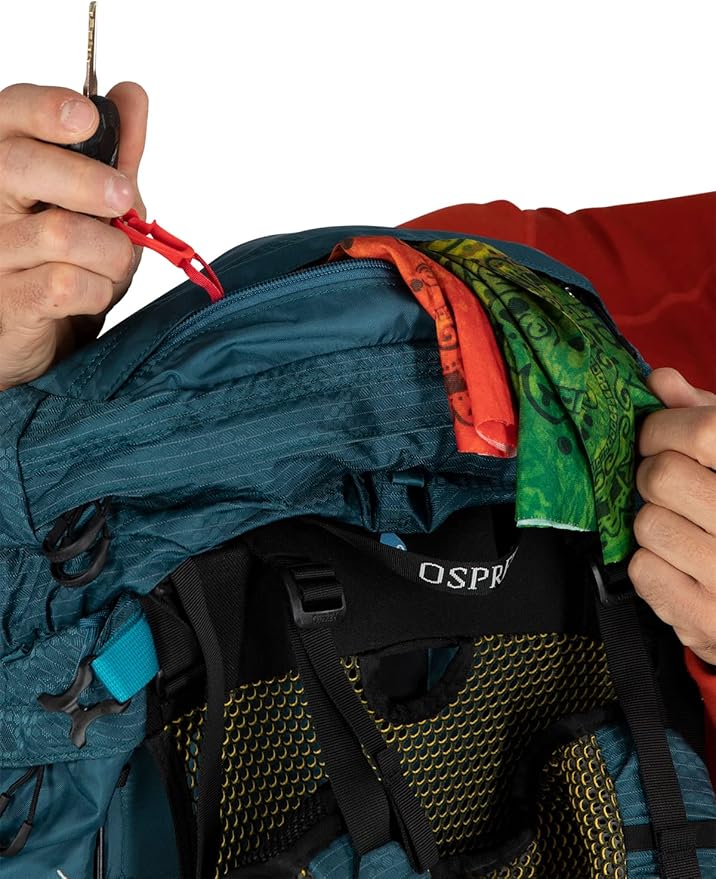 Osprey Atmos AG 65L Men's Backpacking Backpack, Venturi Blue, L/XL