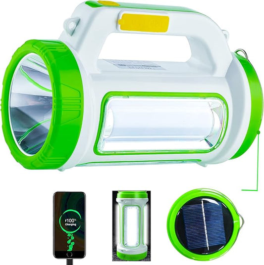 Solar Camping Lantern Rechargeable Camping Lights,4000mah Power Bank for Power Outage Supplies Emergency Lights for Home Power Failure,LM Lantern Light Solar Lamps,6 Modes Long Battery Life